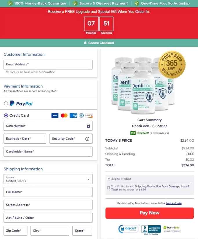 DentiLock DentiLock Order Page